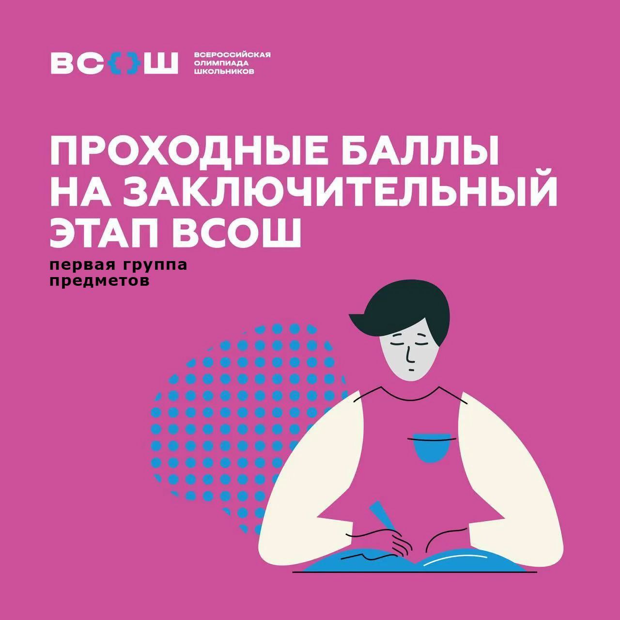 Проходные баллы | Кого ждёт финал ВсОШ
